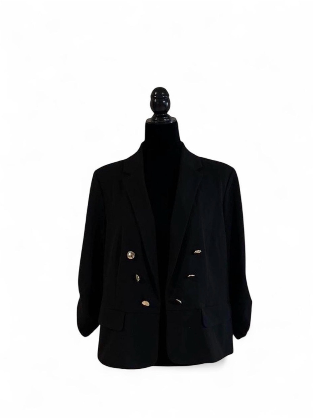 NYCC Women's Black Blazer with Gold Buttons
